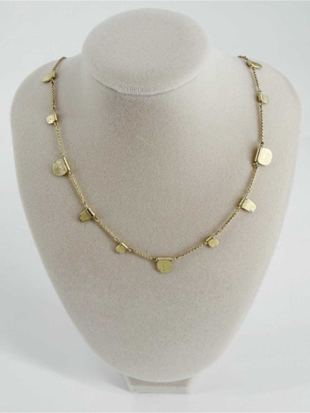 Kendra Scott Olive Brushed Gold Adjustable Necklace